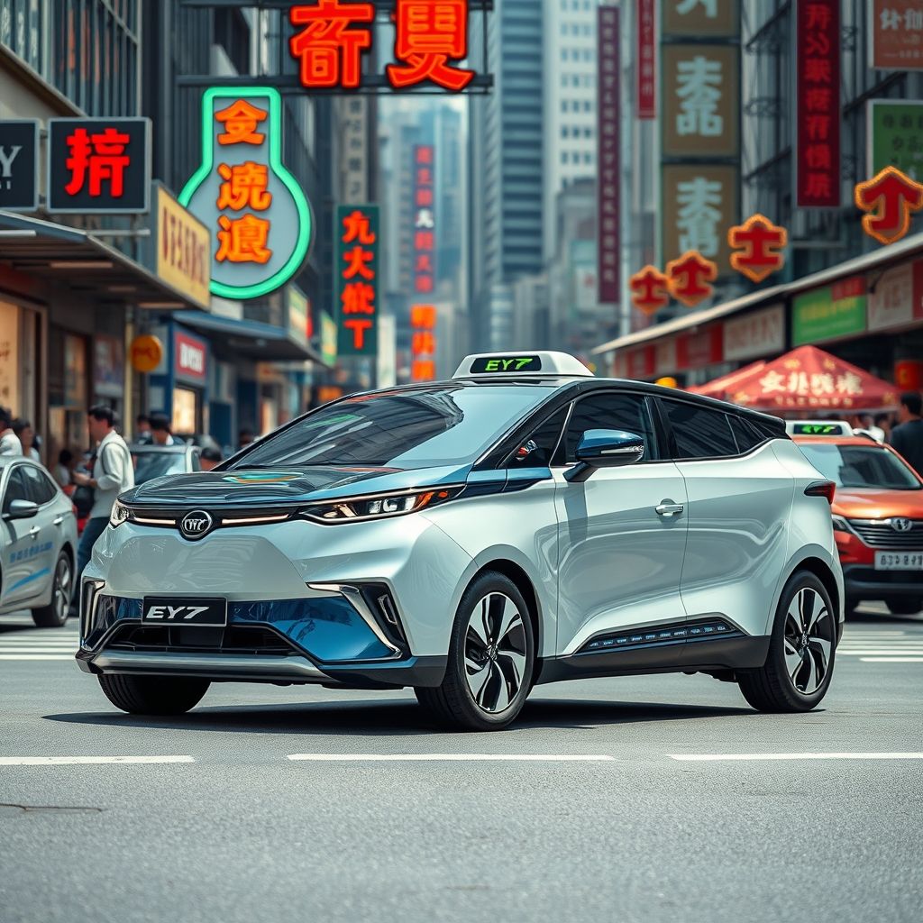 BYD e7 ยอดรถไฟฟ้าใหม่ ราคาดี ตีตลาดแท็กซี่จีน